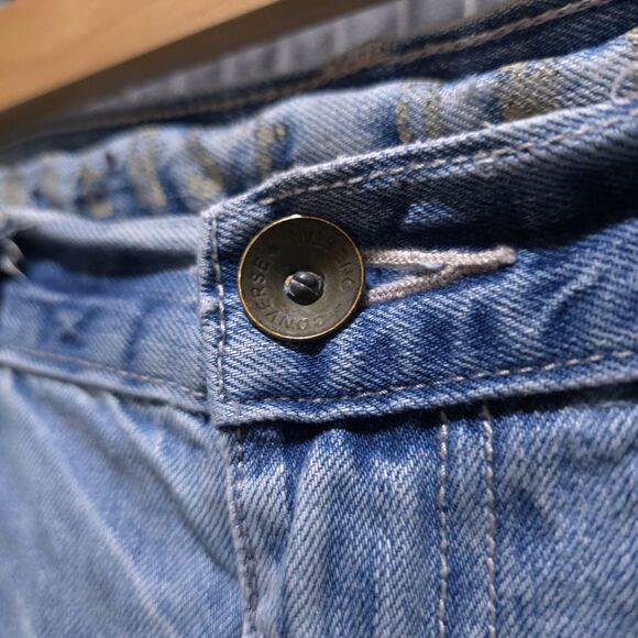 Converse Distressed Light Wash Jeans 36x30 VTG Y2K 90s Low Rise Workwear Grunge - Picture 4 of 16